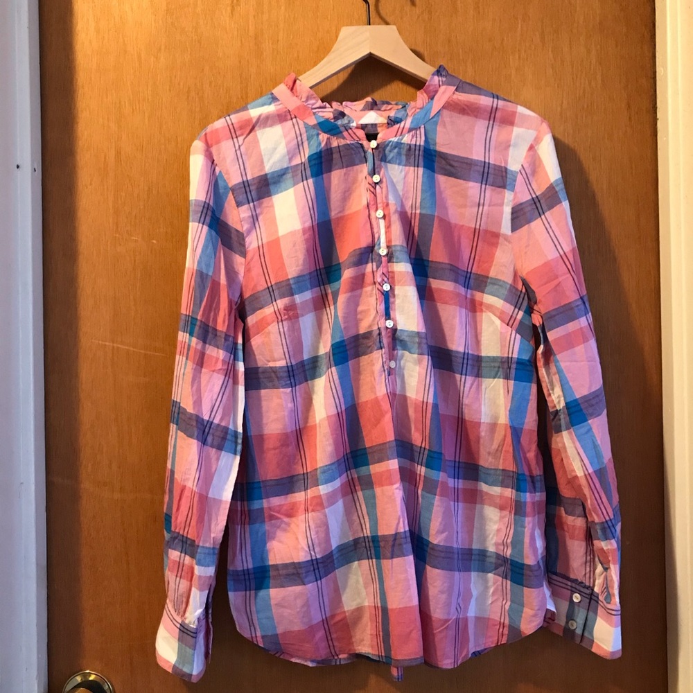 Talbots Women’s  Plaid Pullover Top Shirt